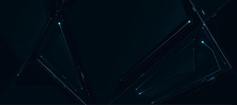 Futuristic digital glowing blue lines technology background with Innovation and connection network background for tech event poster or presentation product business vector