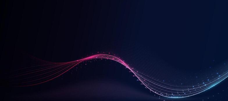 Abstract digital wave technology background. Cyber tech Big data concept,Data Science, corporate business concept vector