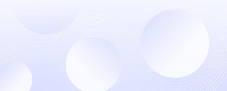 Soft white abstract background with floating transparent circles giving a clean modern minimalist feel vector