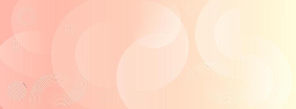 Soft orange gradient background with circular patterns for a warm, calm, and friendly visual tone vector