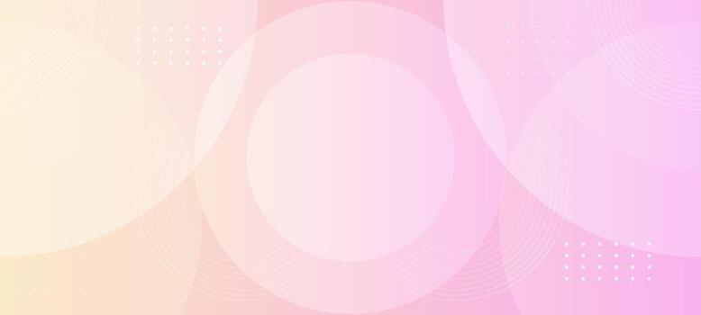 Pink abstract background with overlapping transparent circles giving a soft modern and romantic mood vector