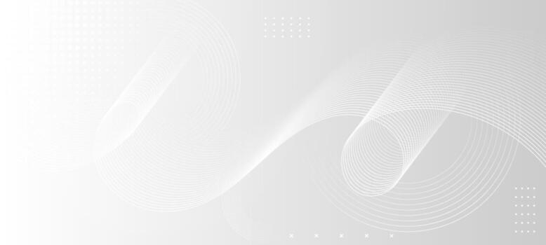 blanco mínimo resumen antecedentes con fluido curvo líneas y sutil punteado textura vector