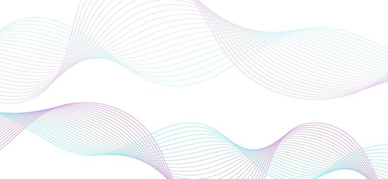 Minimal rainbow abstract wave background with soft colorful gradient and fluid smooth texture vector