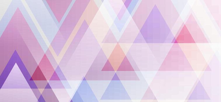 Soft purple geometric background with transparent triangle layers creating a dreamy abstract design vector