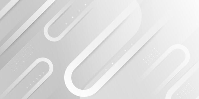 Minimal gray abstract background with long oval lines and smooth gradient texture vector