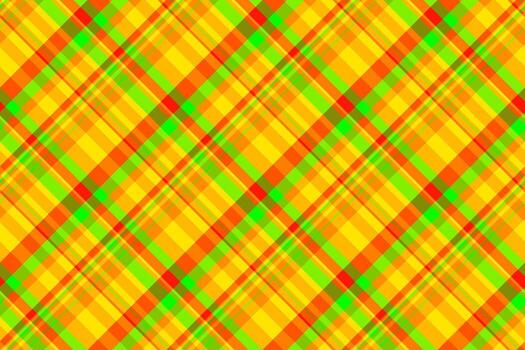 Overlayed textile background tartan, irish check plaid texture. Hotel seamless pattern fabric in bright and green colors. vector