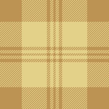 Chic texture fabric , fade pattern check textile. Material seamless tartan plaid background in amber and yellow colors. vector
