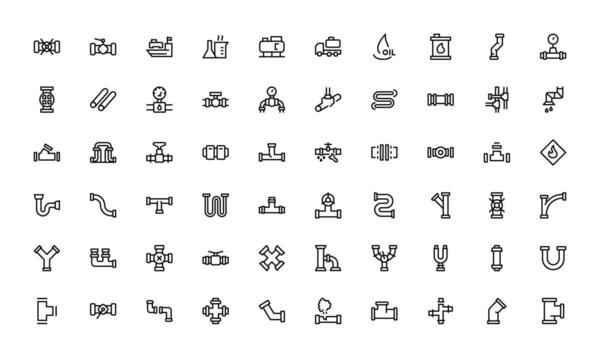 Refinery Flow Control and Valve Symbol Pack with precision line strokes suitable for engineering diagrams, manuals, and technical presentations. vector