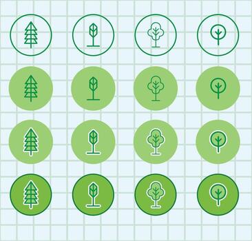 Flat Tree Root System Infographic Elements vector