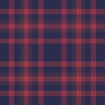 Elegance fabric check pattern, hippy tartan texture textile. Red background plaid seamless in dark and red colors. vector
