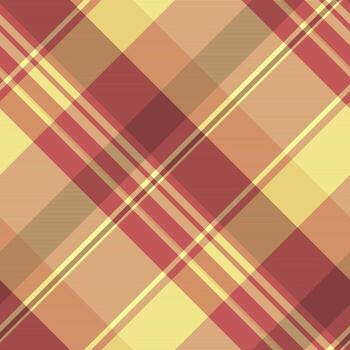 Warm plaid pattern with intersecting lines, a versatile background for textiles, designs, and presentations. Evokes feelings of comfort and autumnal aesthetics. vector