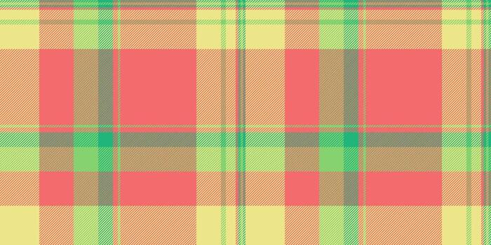 Fall background textile check, mid seamless texture . Shape fabric tartan pattern plaid in red and khaki colors. vector