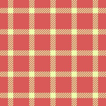 Classic plaid pattern in red and yellow. Seamless design perfect for backgrounds, textiles, or graphic projects. Use for fashion, crafts, and digital art. vector