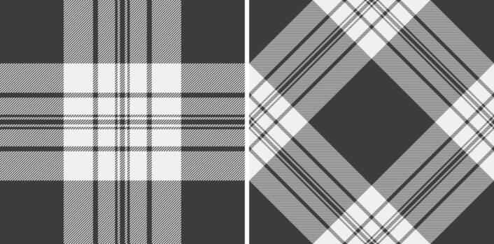 elegante gris y blanco tartán patrones escaparate clásico estilo. versátil para antecedentes, textiles, Moda o gráfico proyectos requiriendo un eterno y sofisticado tocar. vector
