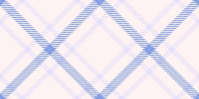 Picnic blanket texture tartan, net fabric pattern seamless. Structure check plaid textile background in sea shell and blue colors. vector
