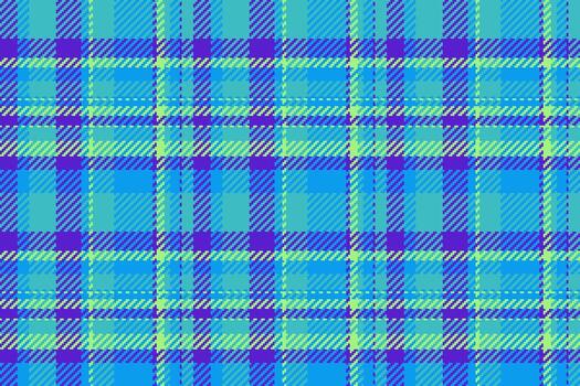 Print pattern tartan background, checking seamless plaid. Linear texture fabric textile check in cyan and bright colors. vector