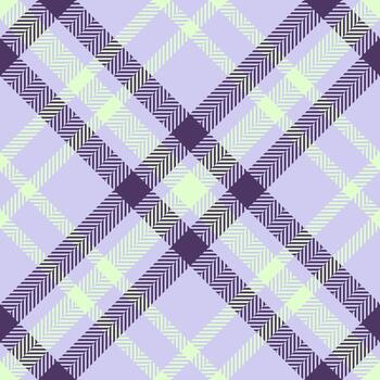 Poster check pattern tartan, iconic seamless background . Nostalgia texture textile plaid fabric in light and violet colors. vector
