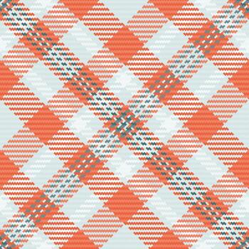 Customize fabric seamless tartan, border plaid texture . Creation textile check background pattern in red and white colors. vector