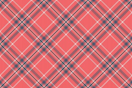Content check tartan, website texture pattern seamless. Fibrous fabric textile background plaid in red and white colors. vector