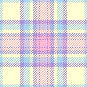 Valentine pattern texture check, glen textile tartan plaid. Swatch seamless background fabric in lemon chiffon and indigo colors. vector