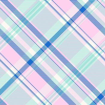 Invitation pattern texture plaid, royal fabric seamless background. Fashioned check textile tartan in light and sea shell colors. vector