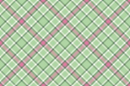 Day seamless texture, apparel check plaid fabric. Throw pattern tartan textile background in light and honey dew colors. vector