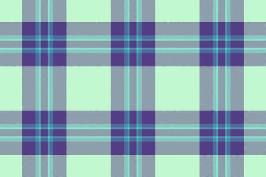 Age pattern textile, sheet check texture tartan. Fancy plaid fabric seamless background in light and indigo colors. vector