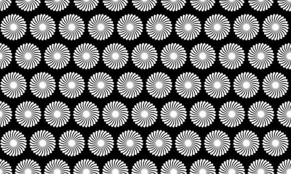resumen monocromo modelo de arremolinándose círculos elegante, hipnótico diseño ideal para antecedentes, textiles, sitio web diseño, y impresión proyectos vector