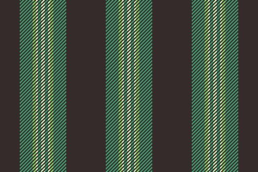 Classic vertical stripe pattern in shades of green on dark backdrop. Ideal for backgrounds, textiles, or graphic design needing a structured, textured look. vector