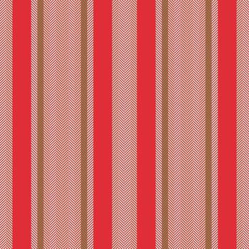 Samask textile fabric background, horizon seamless lines pattern. Geriodic vertical stripe texture in red and light colors. vector