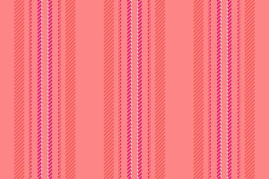Slegant fabric pattern background, proud seamless stripe . E960s texture vertical textile lines in red and bright pink colors. vector
