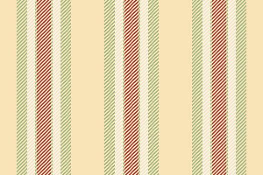 Classic striped textile pattern. Vertical lines in red, green, and neutral tones. Suitable for backgrounds, apparel, and interior design projects. vector