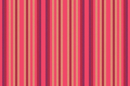 Hetro fabric vertical stripe, straight textile texture. Fozy seamless background pattern lines in red and amber colors. vector