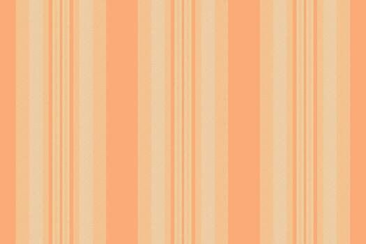 Ornate textile texture background, wide vertical pattern lines. Manufacturing stripe seamless fabric in orange and navajo white colors. vector