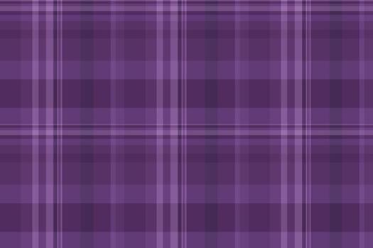 Tee check texture fabric, rose plaid background seamless. Fuzzy tartan pattern textile in purple and violet colors. vector