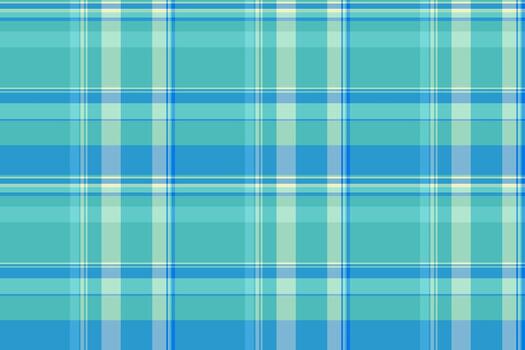 Paint plaid background pattern, classic textile seamless . Fancy check texture tartan fabric in cyan and teal colors. vector