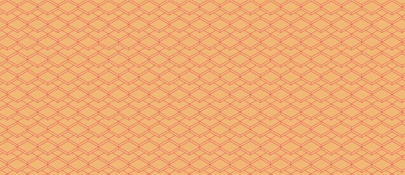Subtle peach geometric pattern. Intricate, repeating diamond design ideal for backgrounds, textiles, or website designs. Evokes feelings of warmth, sophistication, and subtle elegance. vector
