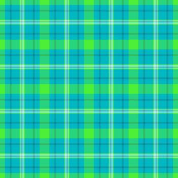 lecho antecedentes tela tartán, sucio modelo textil. encantador sin costura textura cheque tartán en cian y verde colores. vector