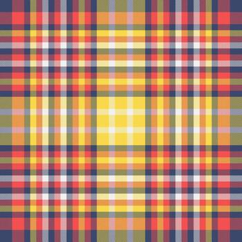 Motif pattern seamless check, nostalgic background textile. Valentine tartan texture plaid fabric in blue and red colors. vector