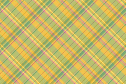 Marriage pattern plaid , template tartan fabric texture. Setting seamless background check textile in lime and amber colors. vector