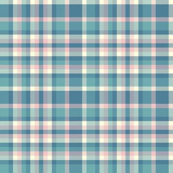 Popular plaid pattern , line check tartan texture. Crossed seamless background textile fabric in cyan and light colors. vector