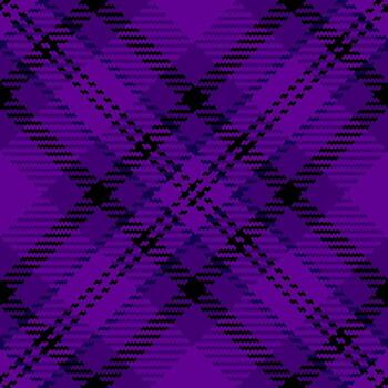 mínimo textil textura, famoso antecedentes modelo controlar. sabuesos tartán sin costura tartán tela en Violeta y negro colores. vector
