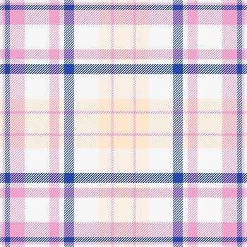 Festive textile seamless, style pattern tartan check. Horizontal plaid texture background fabric in white and light colors. vector