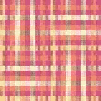 pequeño textil sin costura fondo, invierno tela cheque tartán. peinado tartán textura modelo en rojo y ligero colores. vector