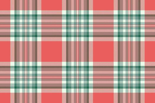 Overlay pattern background seamless, volume tartan texture. Repeat plaid check textile fabric in red and white colors. vector
