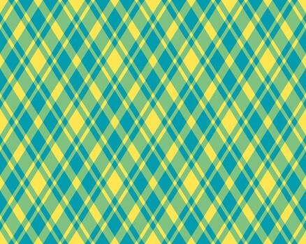 vibrante diagonal tartán modelo en verde azulado y amarillo. Perfecto para textil diseño, sitio web antecedentes, o alegre marca. vector