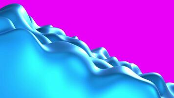 Abstract Slanted Blue Wave Pattern with Pink Background video