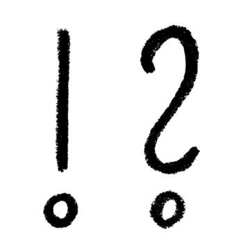 Hand drawn exclamation mark and question mark clipart Single element for design warning information vector