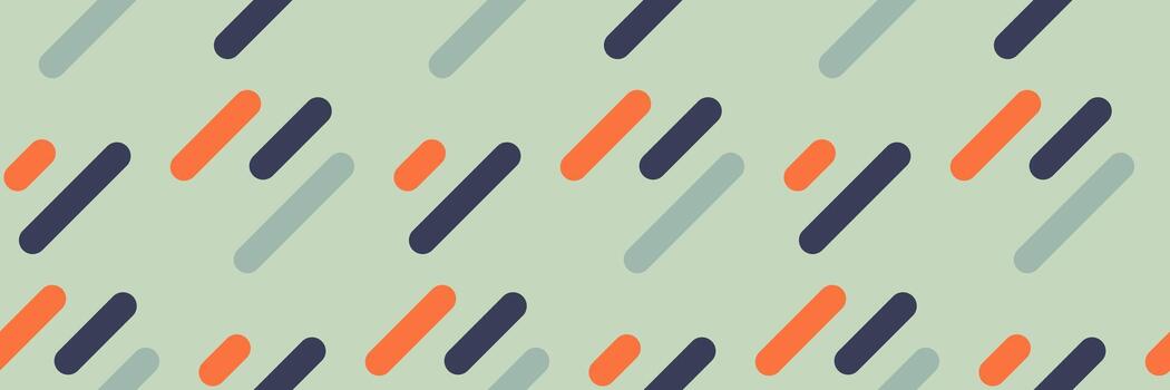 resumen geométrico modelo presentando diagonal, redondeado rectángulos en apagado naranja, verde azulado, y Armada en contra un pálido verde antecedentes. vector