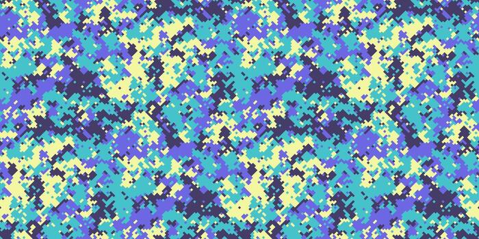 resumen pastel camuflaje modelo. sin costura digital diseño en suave blues, morados, y amarillos. ideal para moda, textiles, sitio web antecedentes, o juguetón marca. vector